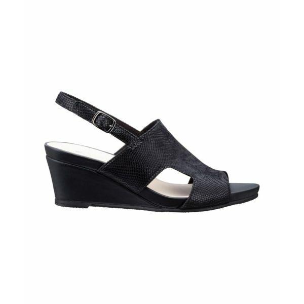 BEAUFIT / ビューフィット ビューフィット A61Y ウエッジサンダル ブラック サンダル