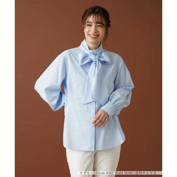 Leilian / レリアン ボウタイ比翼ブラウス【Leilian：EZUMI】