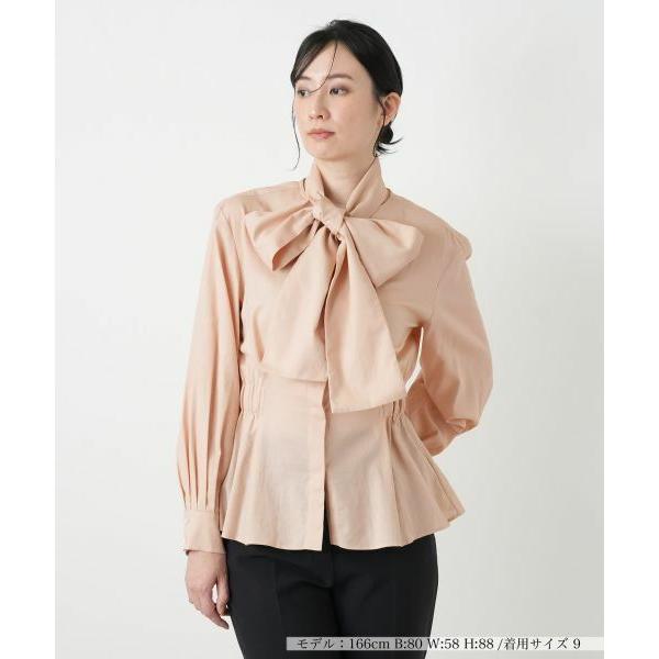 Leilian / レリアン ラッフルボウタイブラウス