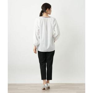 Leilian / レリアン 刺繍スモックブラウスの詳細画像3