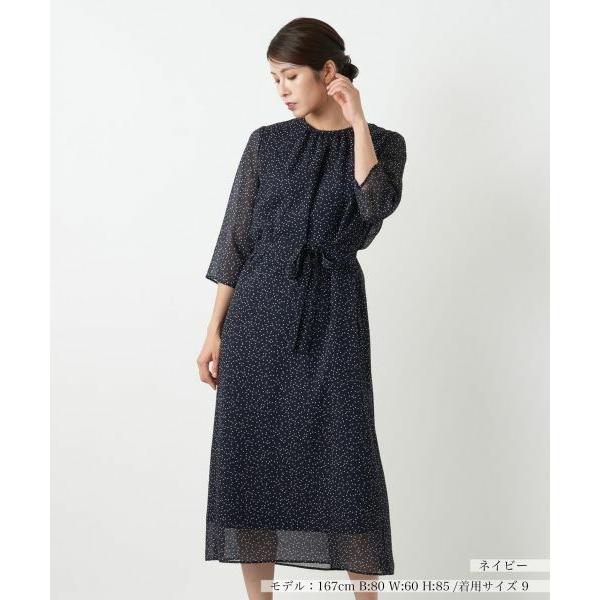 Leilian / レリアン ドットフレアワンピース