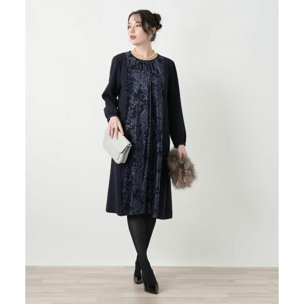 Leilian PLUS HOUSE / レリアンプラスハウス 【店舗人気】異素材切り替えワンピース...