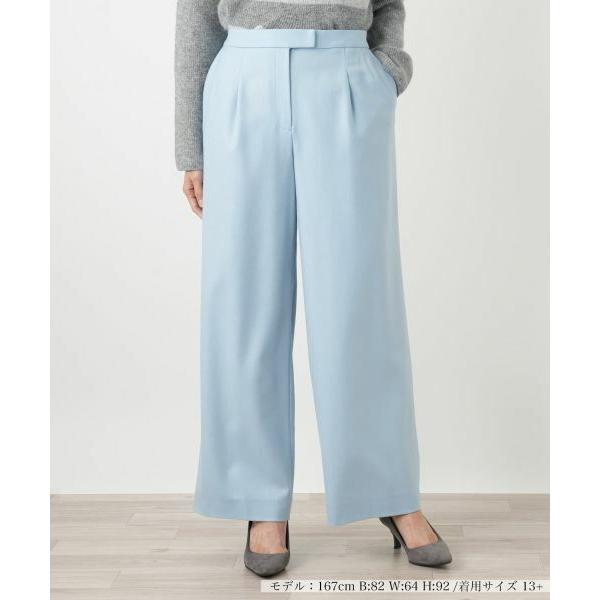 Leilian PLUS HOUSE / レリアンプラスハウス ワイドパンツ【Leilian WHI...