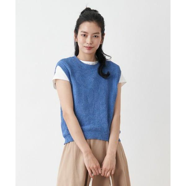 CARA O CRUZ / キャラ・オ・クルス クルーネックニットベスト