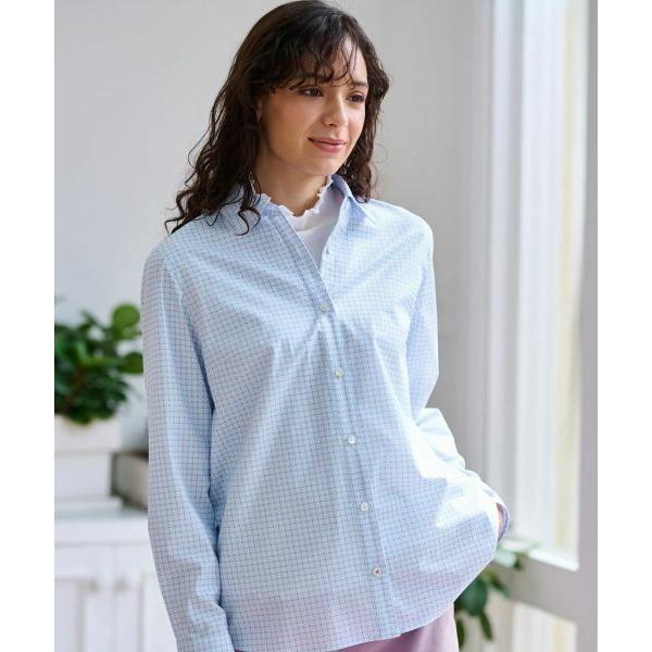 CARA O CRUZ / キャラ・オ・クルス 洗える 幾何学柄プリントシャツ【MATCH POIN...