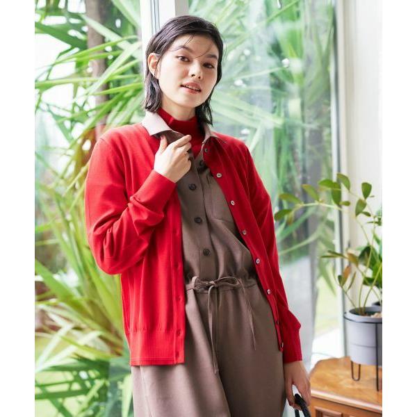 CARA O CRUZ / キャラ・オ・クルス 【質感のいい】クルーネックカーディガン【ZEGNA ...