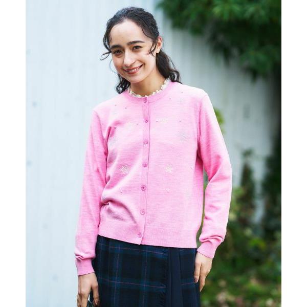 CARA O CRUZ / キャラ・オ・クルス 【質感のいい】雪柄ニットカーディガン【ZEGNA B...