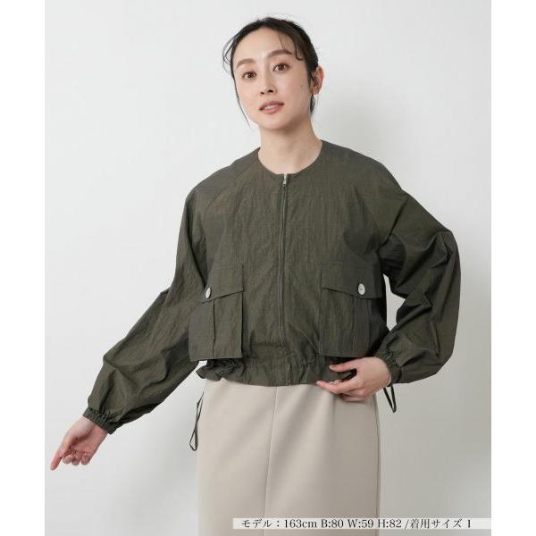 NEMIKA / ネミカ クロップドノーカラージャケット【THREE DOTS】