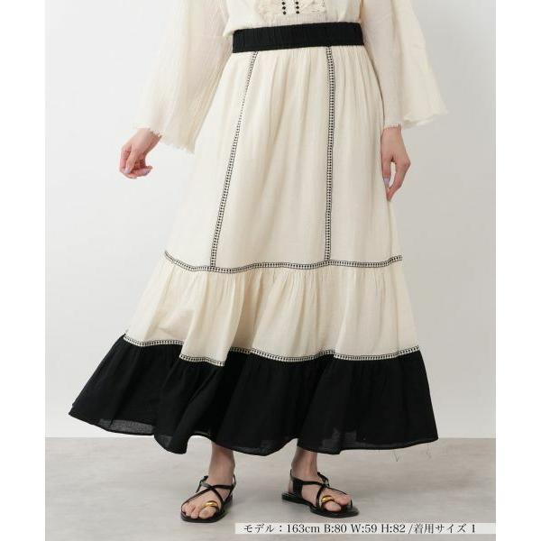 NEMIKA / ネミカ 配色ティアードスカート【DEVOTION TWINS】