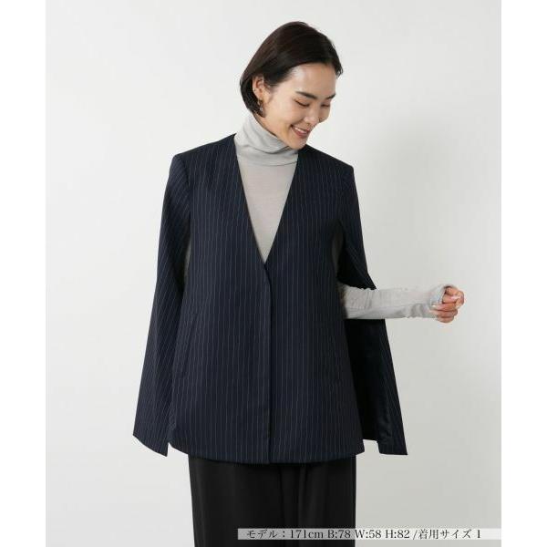 NEMIKA / ネミカ ストライプケープジャケット【NEMIKA】