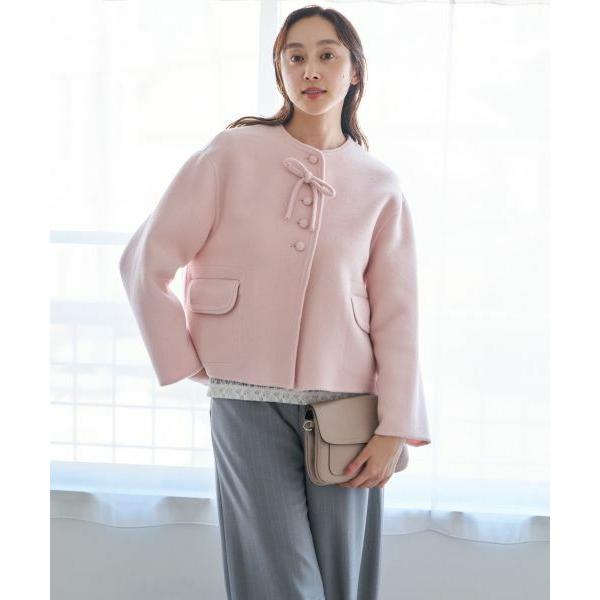 NEMIKA / ネミカ リボンノーカラージャケット【NEMIKA】