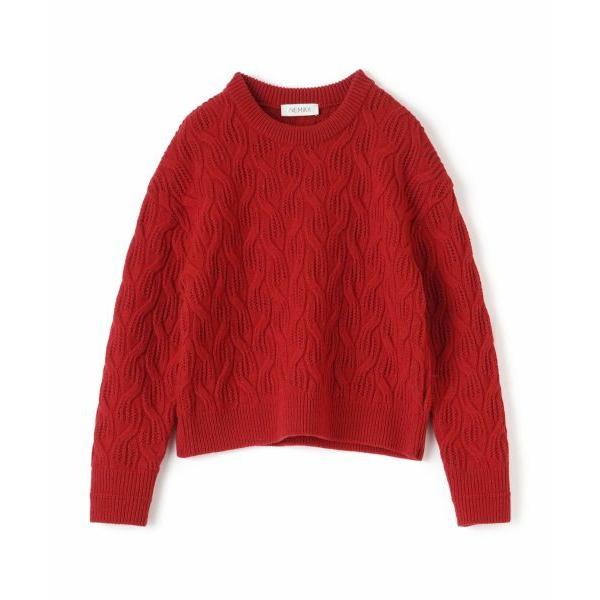 NEMIKA / ネミカ ケーブル編みクルーネックニット【NEMIKA】