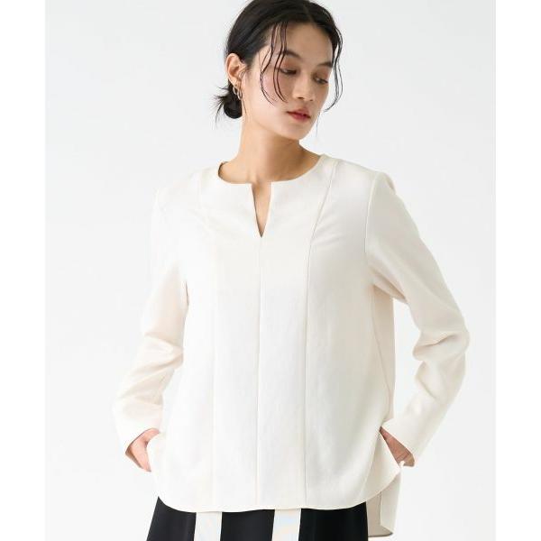 LANVIN COLLECTION / ランバン コレクション バックサテンブラウス