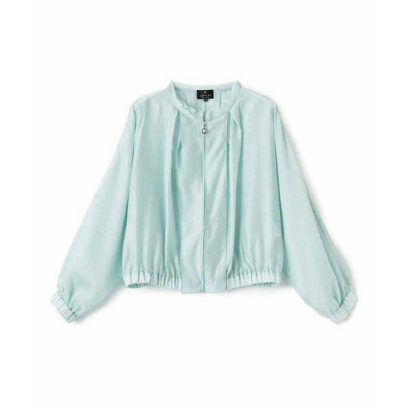 LANVIN COLLECTION / ランバン コレクション オーガンジージップアップブラウス