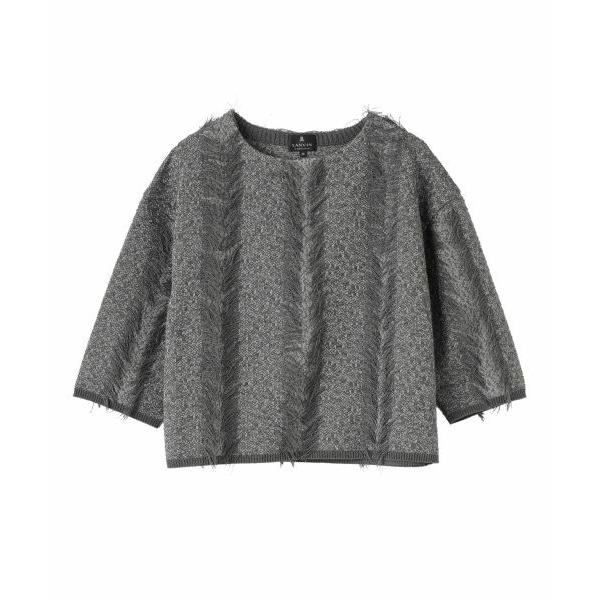 LANVIN COLLECTION / ランバン コレクション フリンジニットトップス