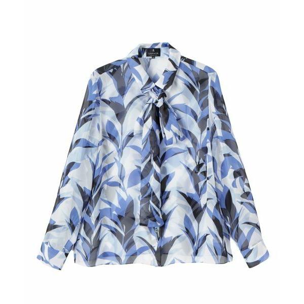 LANVIN COLLECTION / ランバン コレクション リーフ柄プリントブラウス