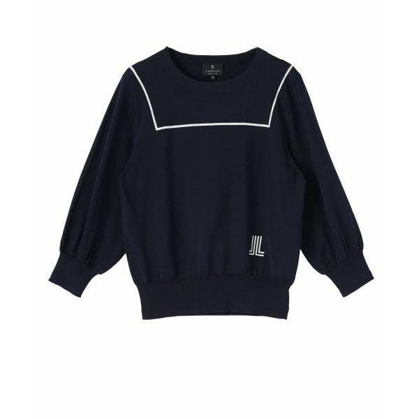 LANVIN COLLECTION / ランバン コレクション 16ゲージインターシャニット