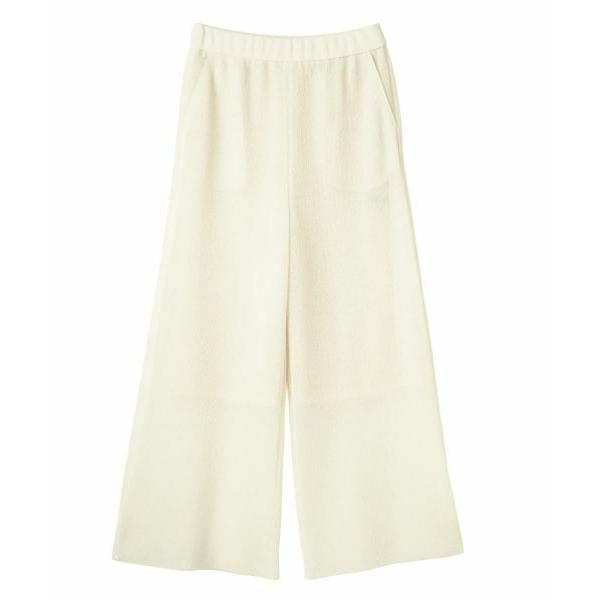 LANVIN COLLECTION / ランバン コレクション ラミーブレンド 立体ニットパンツ