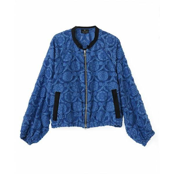 LANVIN COLLECTION / ランバン コレクション ウォールカットジャカード・ラグランブ...