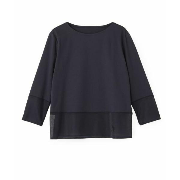LANVIN COLLECTION / ランバン コレクション シアー切り替えカットソー