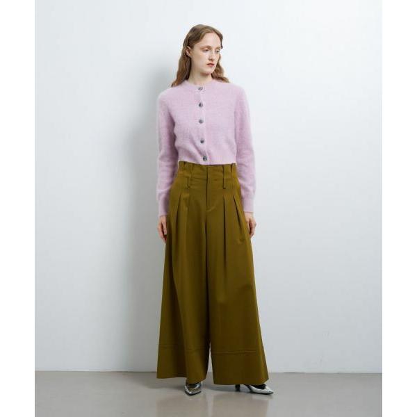 LANVIN en Bleu / ランバン オン ブルー ウールツイルハイウエストワイドパンツ