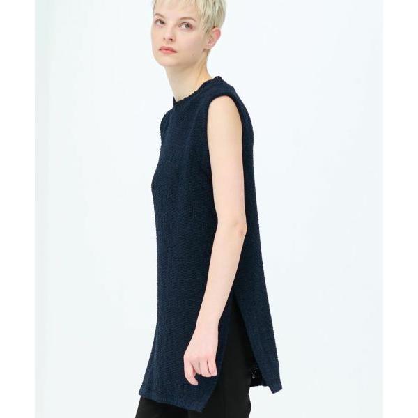 LANVIN en Bleu / ランバン オン ブルー ループヤーンノースリーブニット