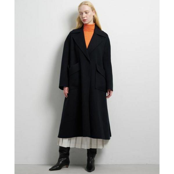 LANVIN en Bleu / ランバン オン ブルー SUPER140 ウールリバーフレアコート