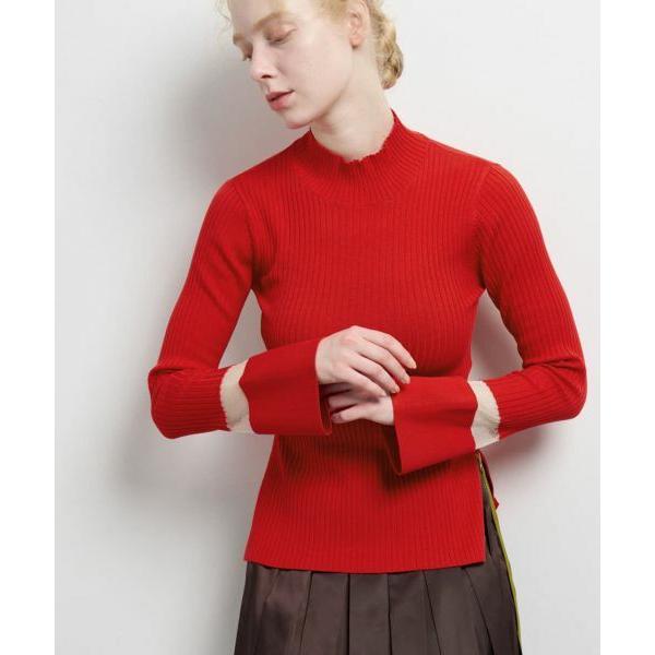 LANVIN en Bleu / ランバン オン ブルー シアーポイントカフスリブニット