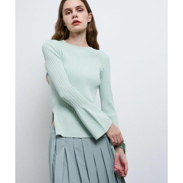 LANVIN en Bleu / ランバン オン ブルー ランダムリブカフスニット