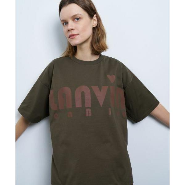 LANVIN en Bleu / ランバン オン ブルー ビッグロゴプリントTシャツ