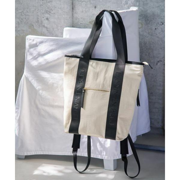 LANVIN en Bleu / ランバン オン ブルー ロゴテープ2wayリュック