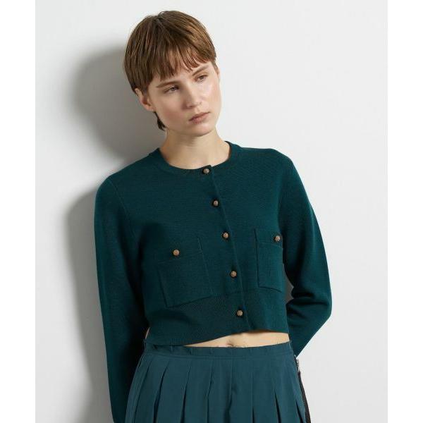 LANVIN en Bleu / ランバン オン ブルー ダブルフェイスショートカーディガン