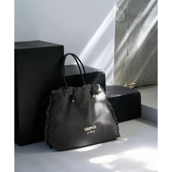 LANVIN en Bleu / ランバン オン ブルー サイドフリルドロストトートバッグ大