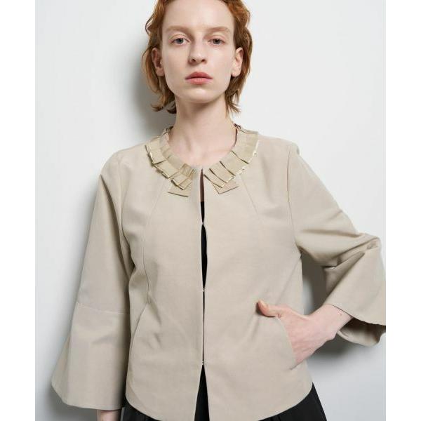 LANVIN en Bleu / ランバン オン ブルー グログランノーカラージャケット