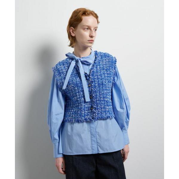 LANVIN en Bleu / ランバン オン ブルー ニットツイードベスト