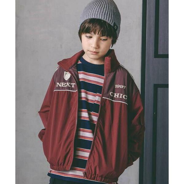 nexchic / ネクシック ダブルファスナーバイカラータフタジャケット(110~150cm)