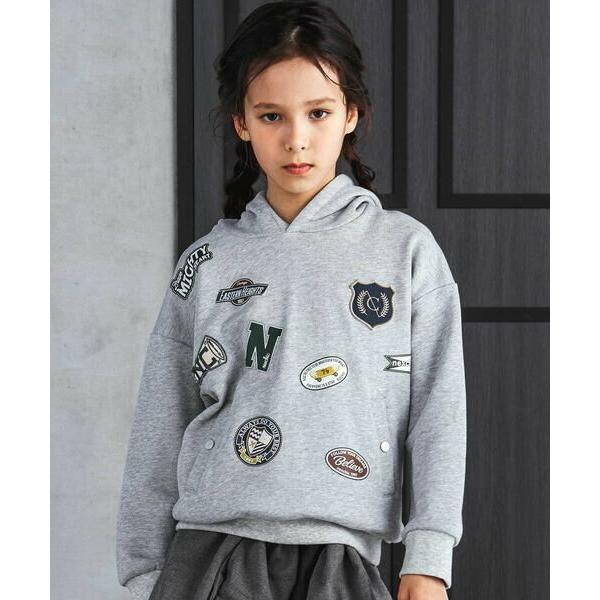 nexchic / ネクシック ロゴバッチ裏毛フーディ(110~150cm)