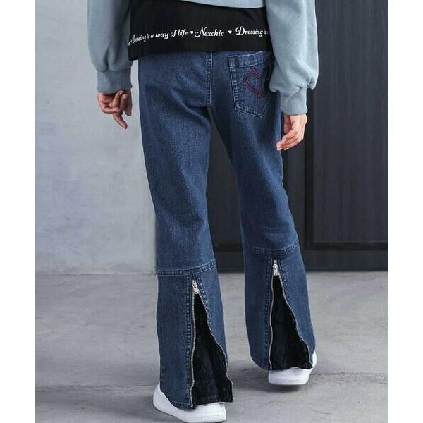 nexchic / ネクシック ツイル＆デニムジッパー付きパンツ(110~150cm)