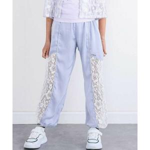 nexchic / ネクシック サイド切り替えレースラインサテンパンツ(110~150cm)