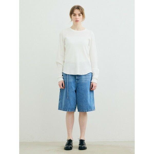 MARMARMAR / マーマーマー MARMARMAR パフスリーブワッフルプルオーバー