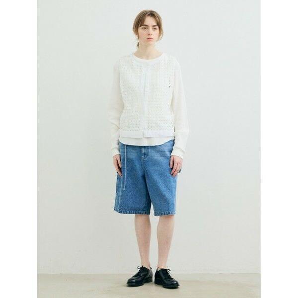 MARMARMAR / マーマーマー MARMARMAR メッシュレースドローストリングベスト