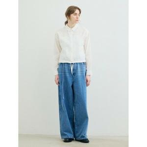 未使用タグ付き ミズイロインド mizuiro ind デニムコンパクトシャツ mizuiroind（ミズイロインド） ブラウス シャツ デニムコンパクト