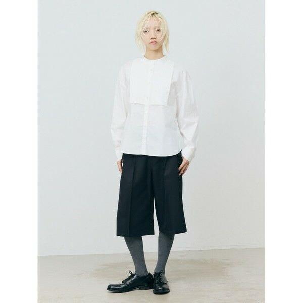 MARMARMAR / マーマーマー MARMARMAR スタンドカラーピンタックシャツ