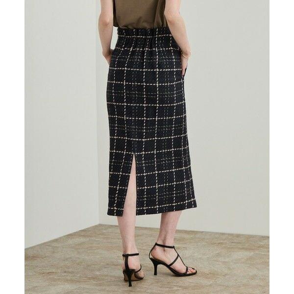 ROPE' / ロペ 【洗える】ツイードチェック ポケット付きタイトスカート