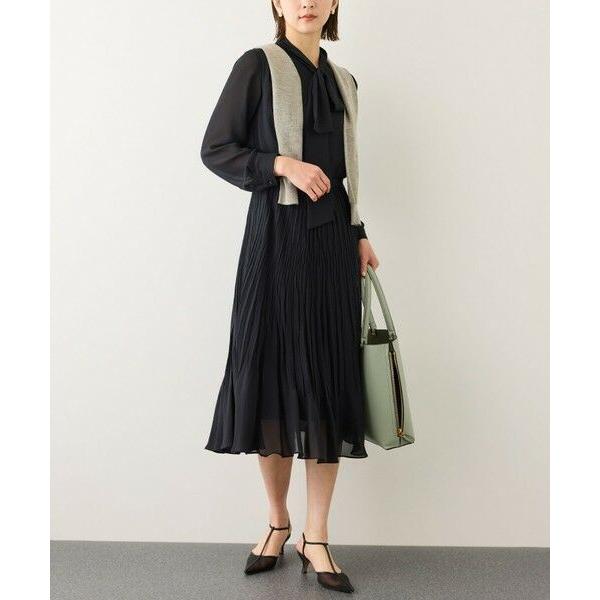 ROPE' / ロペ ジョーゼットシフォンプリーツワンピース