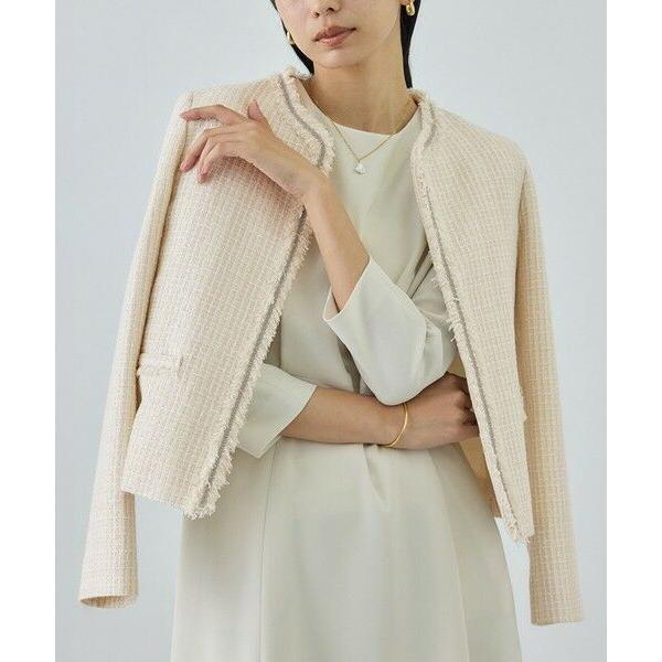 ROPE' / ロペ ミックスツイードノーカラージャケット/26SS