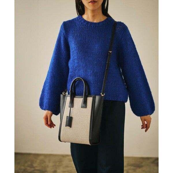 ROPE' / ロペ 【E'POR】 I BAG Medium（キャンバスコンビ縦型トートバッグ）