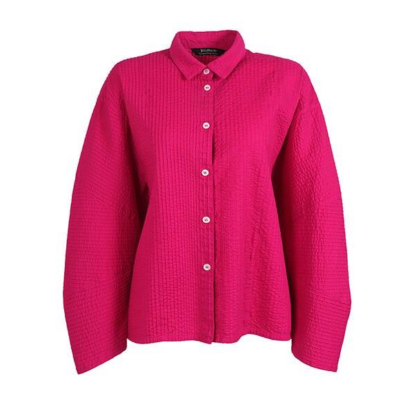 YACCOMARICARD / ヤッコマリカルド ローン総ピン Wマーク 横ピン切替立体長袖 BL