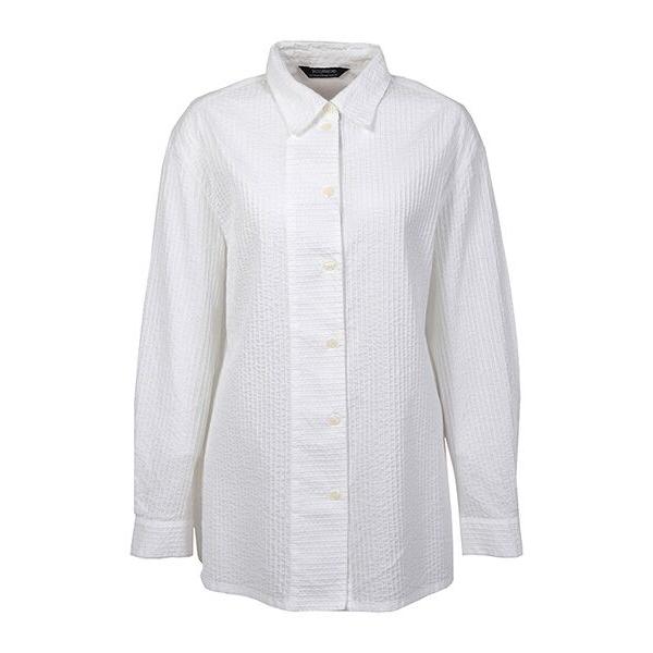 YACCOMARICARD / ヤッコマリカルド ローンピン後キャラコ無地 ロングダーツ入 長袖BL