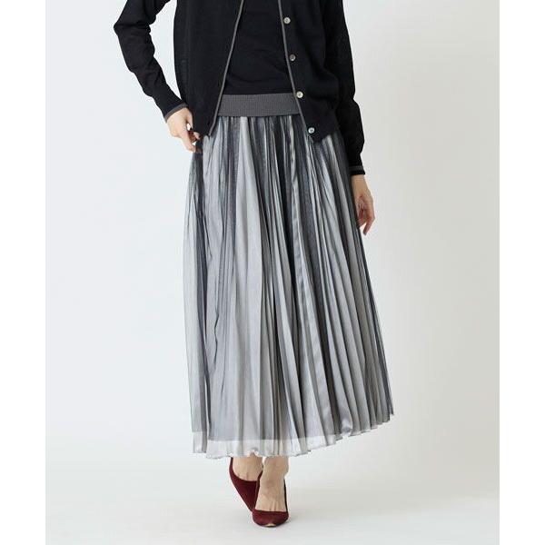 EPELER / イプリ サテン×チュールスカート